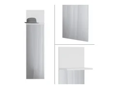 Wandgarderobe branco 36x21.6x135 siri