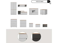 Wandregal antracite/sonoma 120x30x30 betti