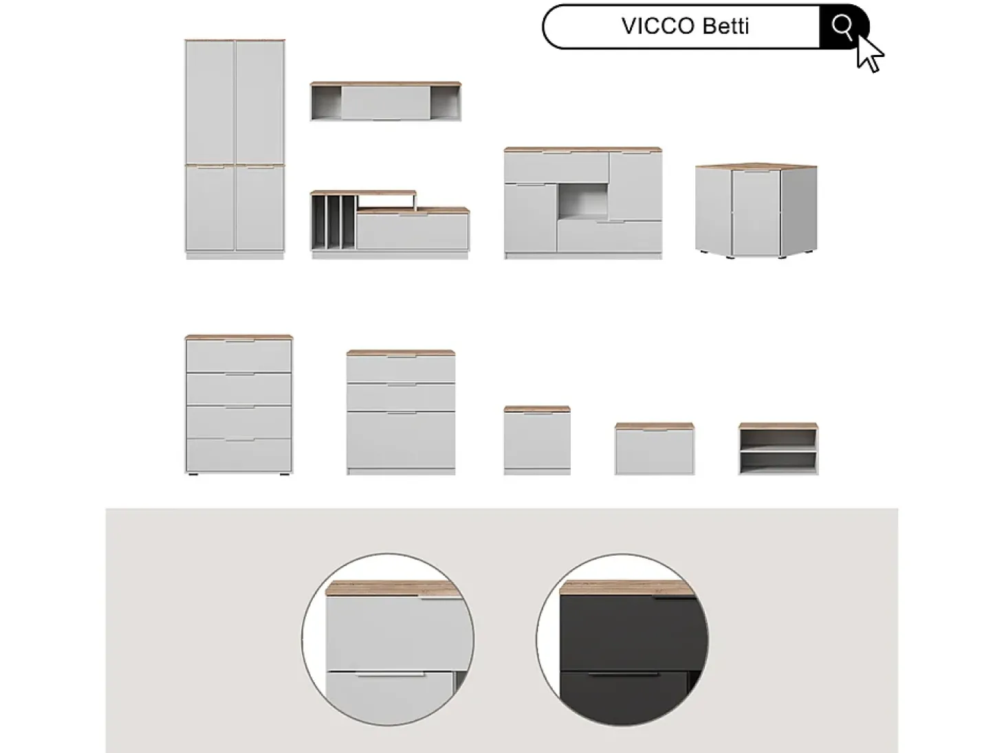 Wandregal branco/sonoma 120x30x30 betti