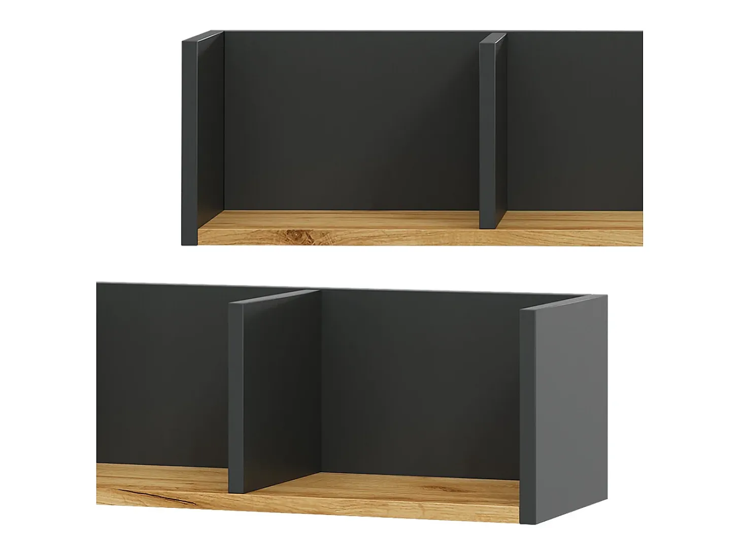 Wandregal carvalho antracite/goldkraft 90x24x20 tomy