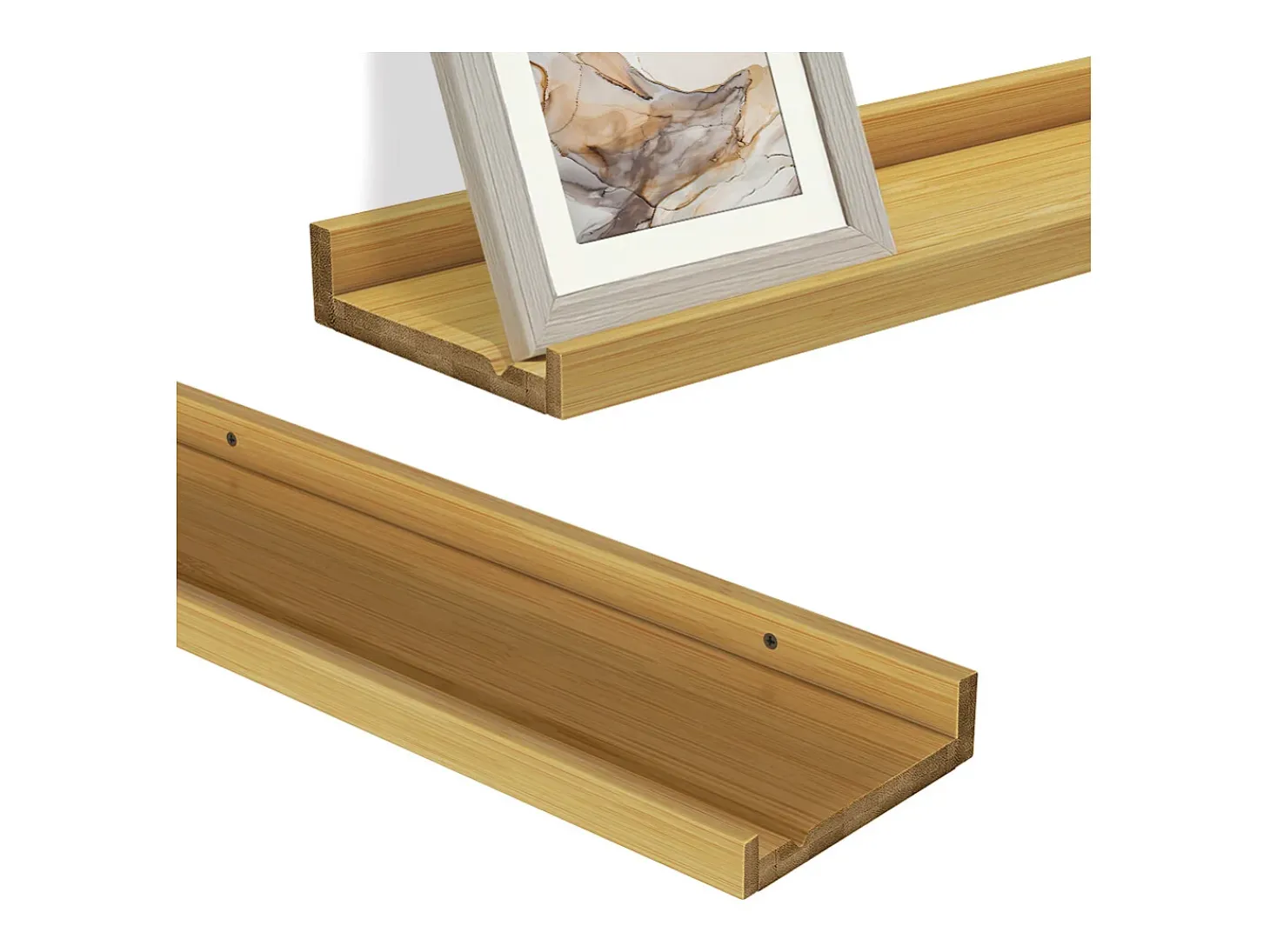 Wandregal madeira natural 60x15x4 linus