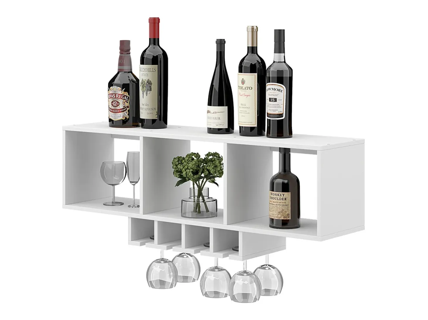 Weinglasregal branco 90x32.5x22 vin