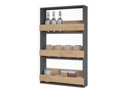 Weinglasregal carvalho goldkraft/antracite 60x15.1x98 repose
