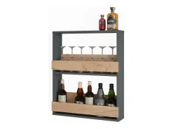Weinglasregal carvalho goldkraft/antracite 60x15.1x72 repose