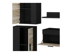Wohnwand antracite/bege 139.8x35.4x38.9 berno
