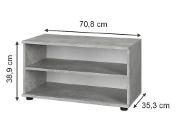 Wohnzimmerschrank betão 70.8x35.3x38.9 berno
