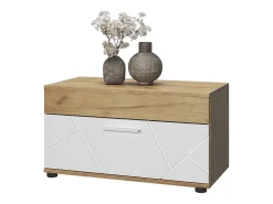 Wohnzimmerschrank carvalho goldkraft/branco 70.8x35.3x38.9 berno