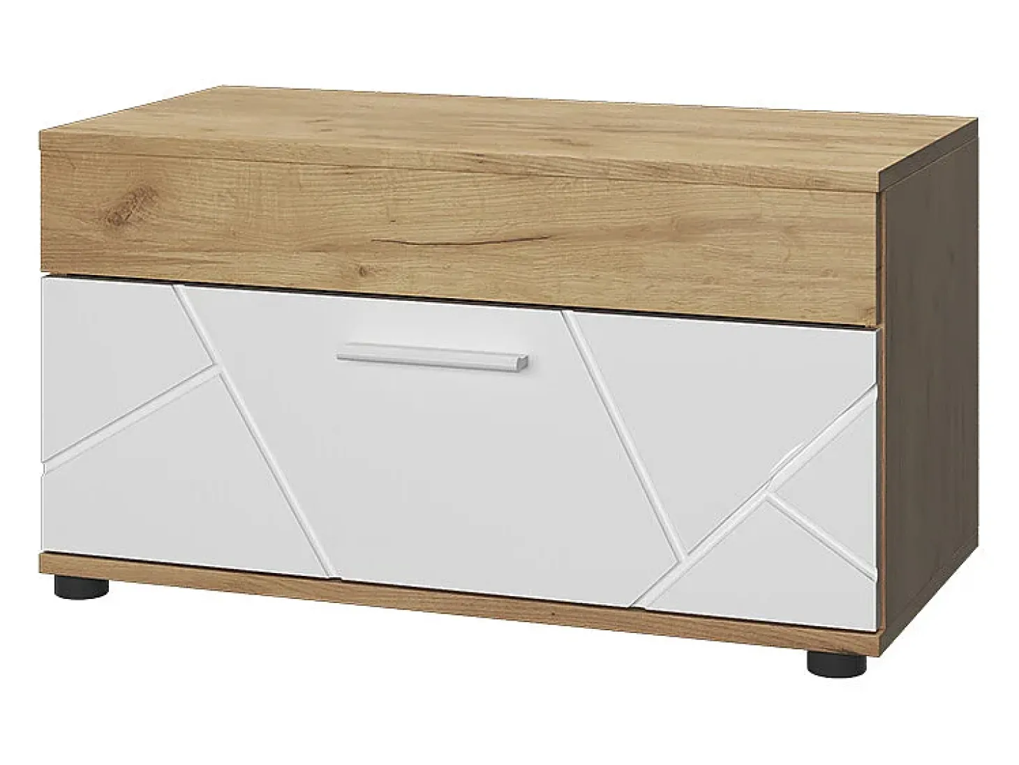 Wohnzimmerschrank carvalho goldkraft/branco 70.8x35.3x38.9 berno