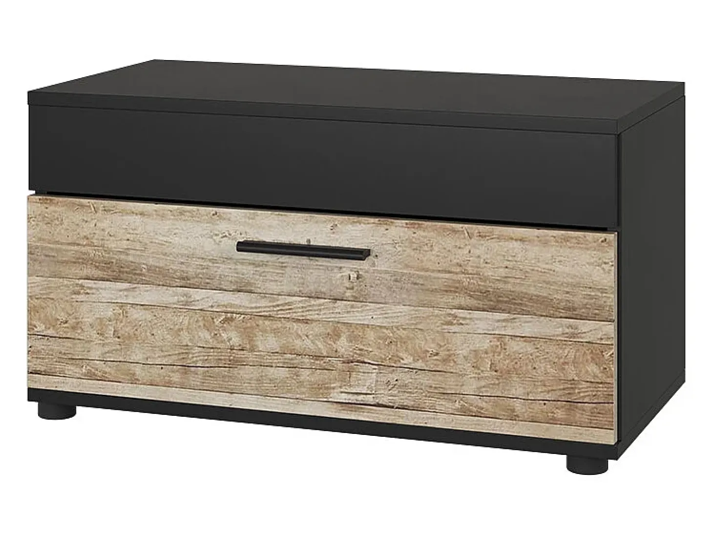 Wohnzimmerschrank carvalho preto/areia 70.8x35.3x38.9 berno