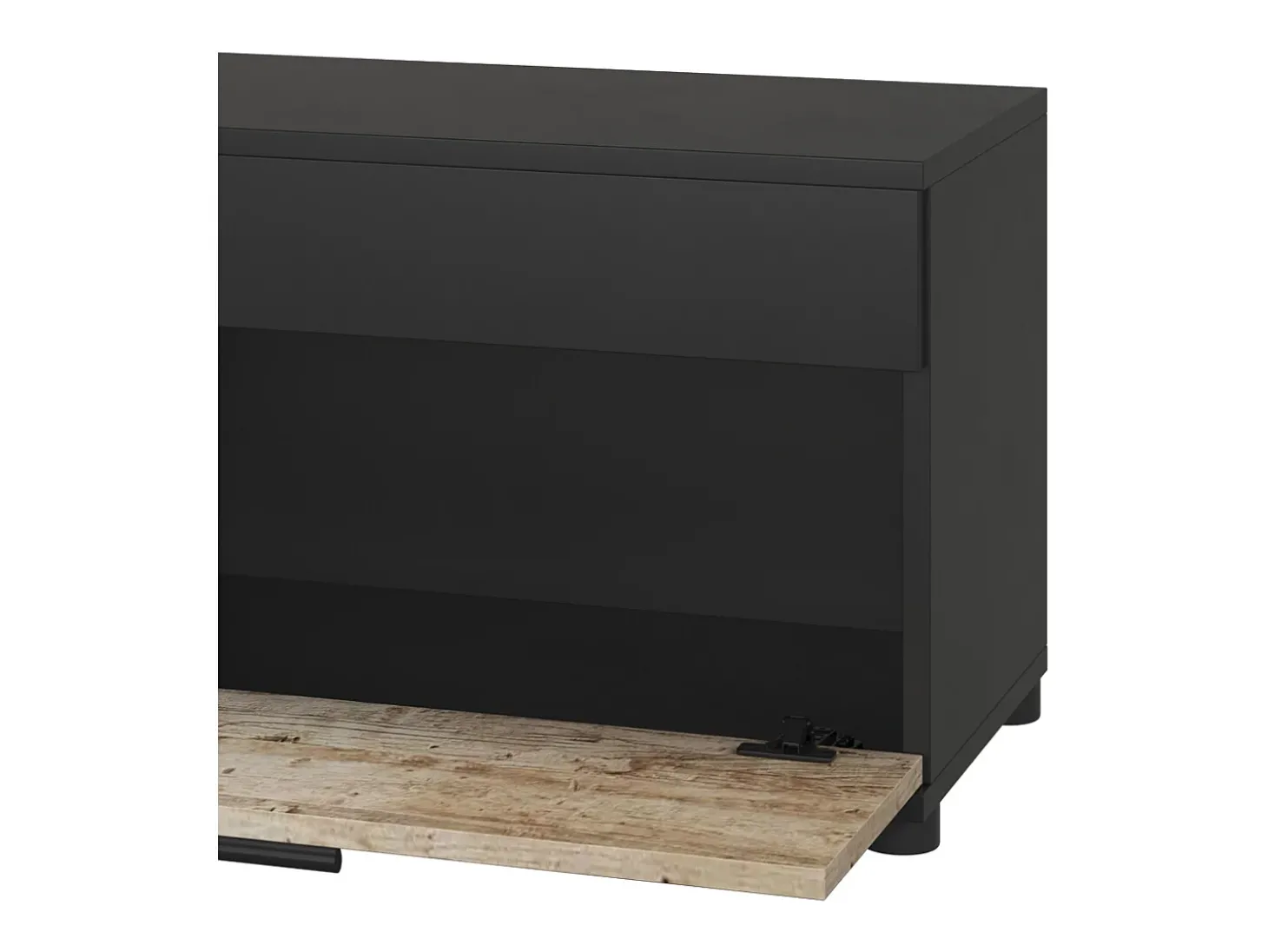 Wohnzimmerschrank carvalho preto/areia 70.8x35.3x38.9 berno