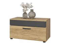 Wohnzimmerschrank carvalho goldkraft/antracite 70.8x35.3x38.9 berno