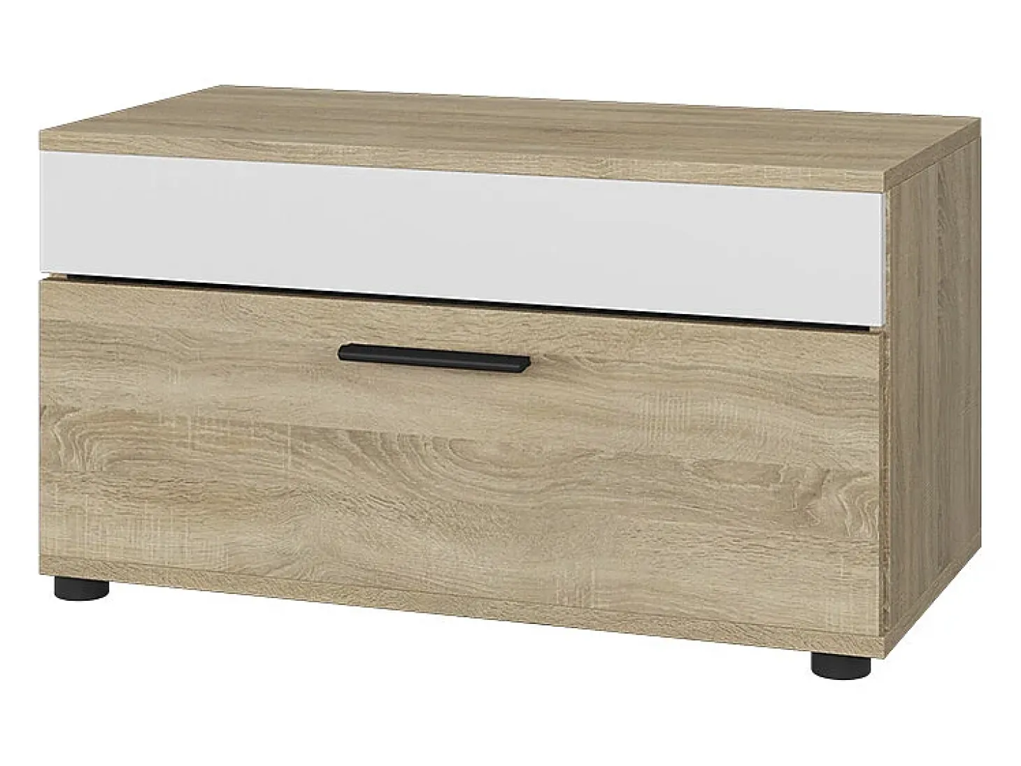 Wohnzimmerschrank sonoma/branco 70.8x35.3x38.9 berno