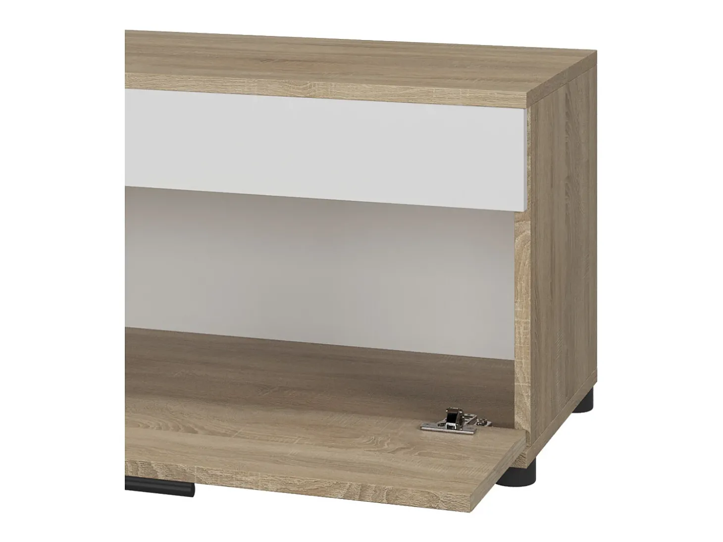 Wohnzimmerschrank sonoma/branco 70.8x35.3x38.9 berno
